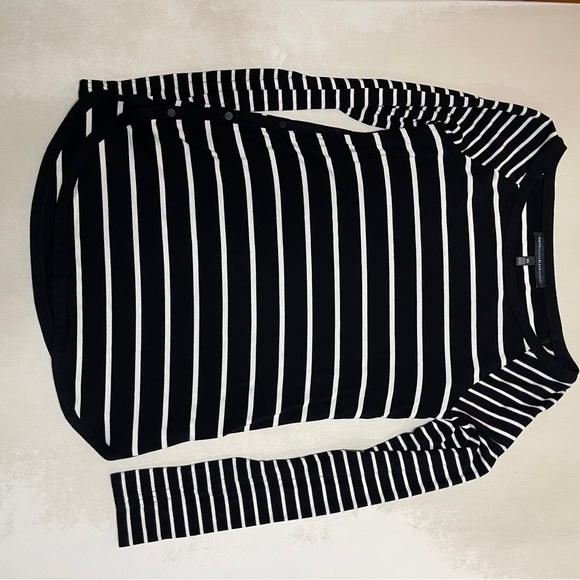 White House Black Market Tops - White House Black Market Striped Long Sleeve Top